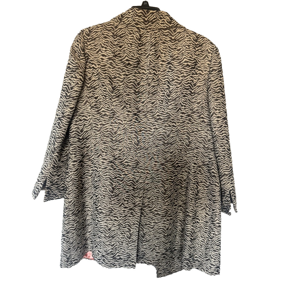 Dana Buchman Zebra Print Coat - Picture 8 of 11